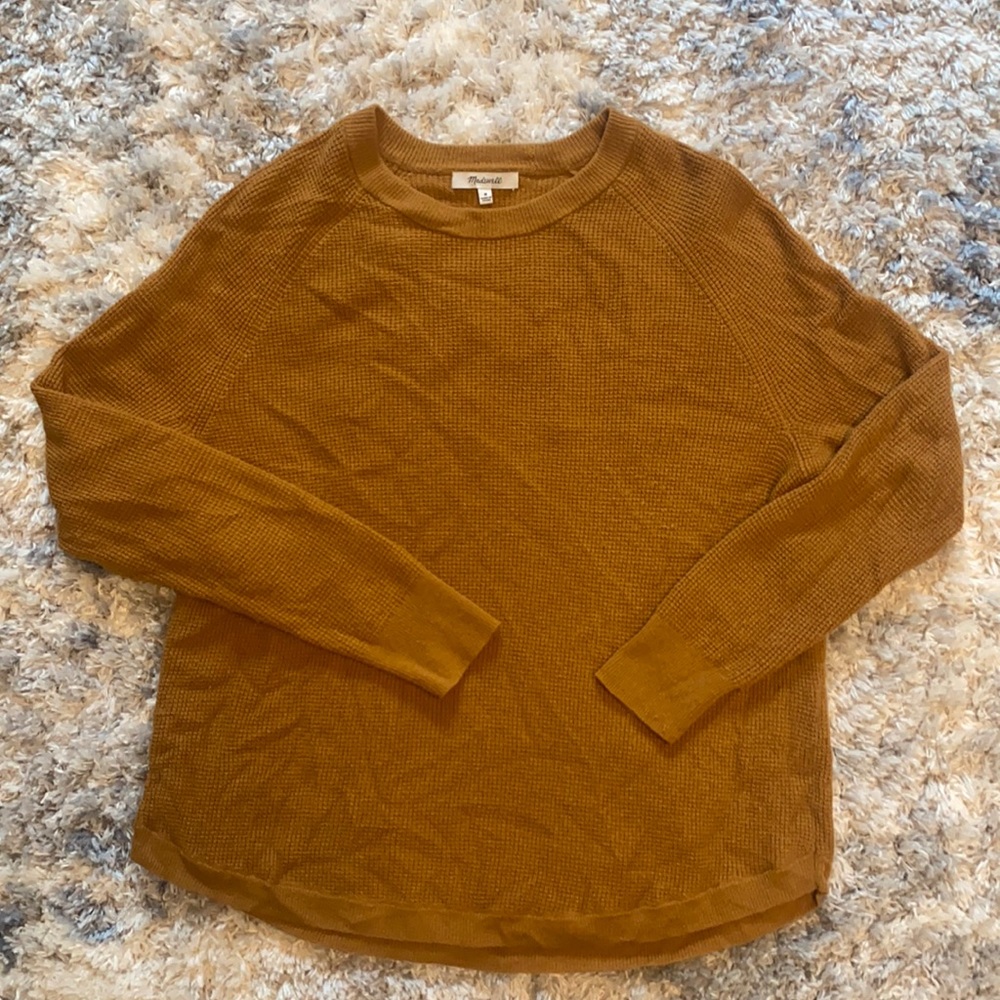 Madewell Mustard Crewneck Sweater